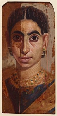  Portrait of a Youth – A Mesmerizing Glimpse into 7th Century Egyptian Portraiture!