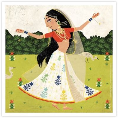 Ragamala Series: Radha Engaged in Conversation, a Tapestry of Colour and Emotion!