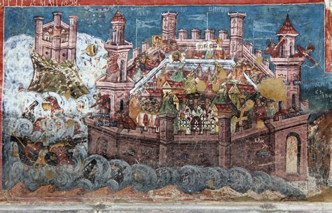 The Siege of Constantinople - A Miniature Masterpiece Painted With Exquisite Detail and Radiant Hues!